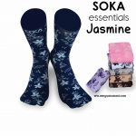 Kaos Kaki Soka Essentials Jasmine,model melati yang lembut