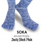 Soka Essentials Dusty Black Plain, Kaos Kaki Unisex elegan