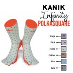 Jual Kaos Kaki Kanik Infinity Polka Square, Dijamin Harganya Miring!