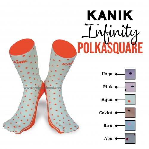 Kaos kaki Kanik Infinity Polka Square 